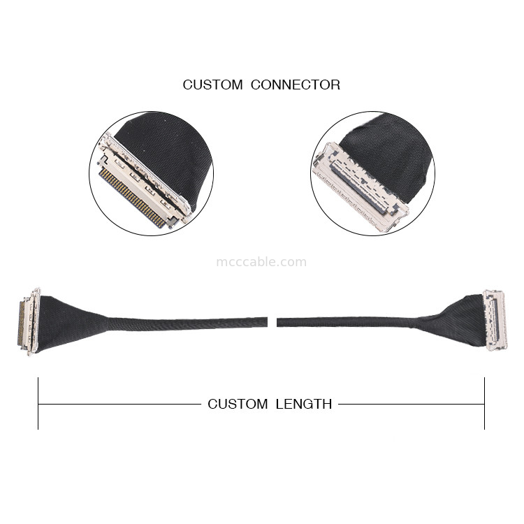 20679 0,4mm Στροφή 20pin 30pin 40pin 50pin Micro Coaxial Connector Οριζόντια κατεύθυνση