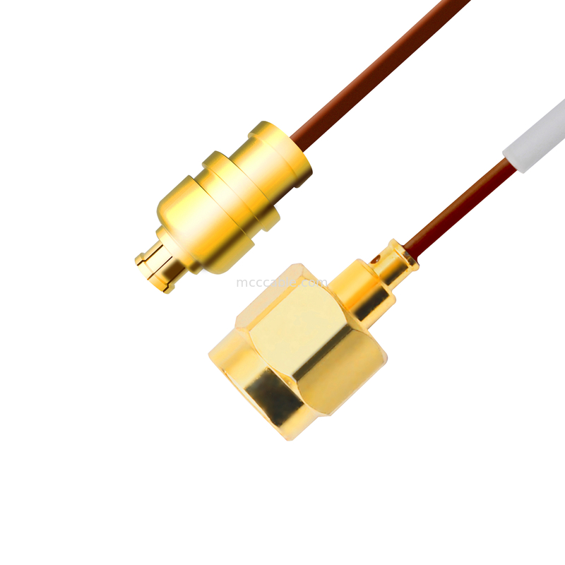 0,047 ημι άκαμπτος 5G πείθει το αρσενικό ευθύ βούλωμα Te 1996771-1 Sma καλωδίων σε Smpm ο θηλυκός Jack