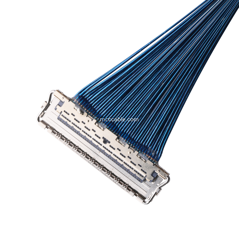 IDC CABLE 20679 20729 Σειρά 20679-050T-01 50P 0.4mm Στροφή Οριζόντια Ζευγάρωση Μινιατούρα Κοαξιακό Καλώδιο προσαρμόστε