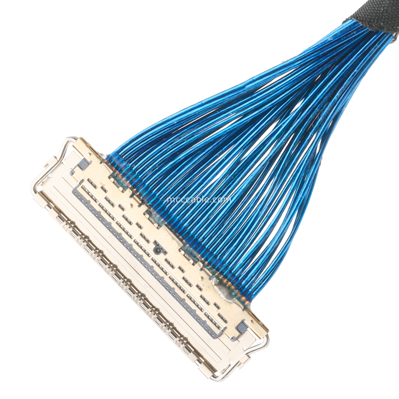 40P EDP καλώδιο 20679-040T-01 0.4mm Στροφή οριζόντιος τύπος ζευγαρώματος Προσαρμόστε OEM / ODM ROHS