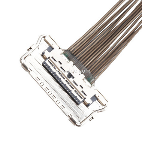 0.4mm πισσών LVDS ΠΛΗΡΟΦΟΡΙΚΌΣ καλωδίων ι- 20679-20p συνδετήρας επίδειξης lvds μικροϋπολογιστών ομοαξονικός