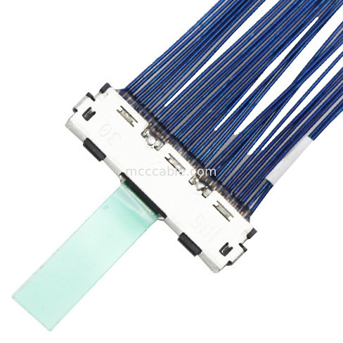 0.5mm πισσών  30P ομοαξονικό καλώδιο DF80D-30P-0.5SD Lvds καλωδίων μικροϋπολογιστών ομοαξονικό