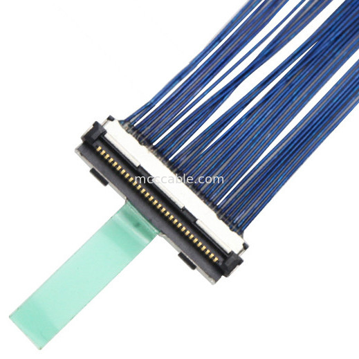 0.5mm πισσών  30P ομοαξονικό καλώδιο DF80D-30P-0.5SD Lvds καλωδίων μικροϋπολογιστών ομοαξονικό