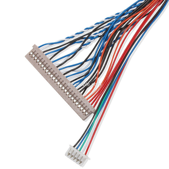 250V 20 καλώδιο  Df14 Lvds καρφιτσών σε Df14 για το συνδετήρα επίδειξης lap-top lvds