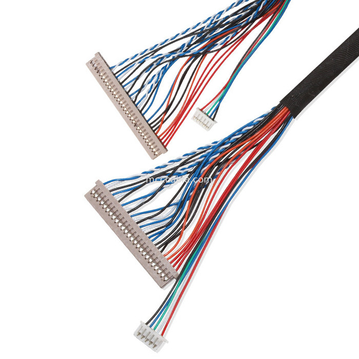 250V 20 καλώδιο  Df14 Lvds καρφιτσών σε Df14 για το συνδετήρα επίδειξης lap-top lvds