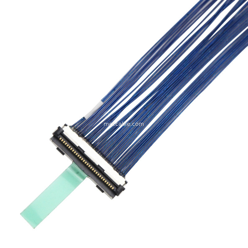 0.5mm πισσών  30P ομοαξονικό καλώδιο DF80D-30P-0.5SD Lvds καλωδίων μικροϋπολογιστών ομοαξονικό