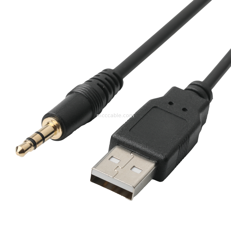 Αρσενικό καλώδιο Jack 3.5mm επέκτασης ISOBUS AUX στερεοφωνικό συγκρότημα για το καλώδιο υποδοχών Ο Jack USB