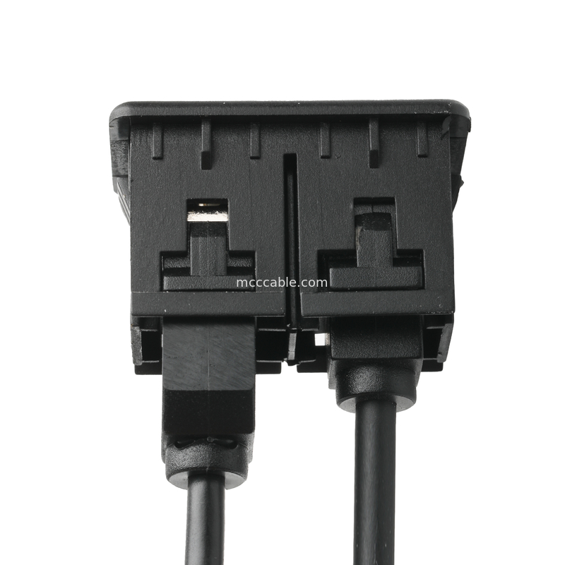 Αρσενικό καλώδιο Jack 3.5mm επέκτασης ISOBUS AUX στερεοφωνικό συγκρότημα για το καλώδιο υποδοχών Ο Jack USB