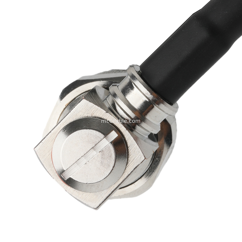 Συνδέτης RF Lmr-240 Καλώδιο RF χαμηλής απώλειας μαύρο Sma αρσενικό ευθεία πρίζα προς N αρσενικό πρίζα δεξιά γωνία πρίζα