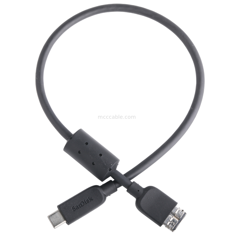 Rohs Εξωτερικό καλώδιο σκληρού δίσκου USB-C προς Micro USB 3.1 Gen 2 10 Gbps μήκος Προσαρμόστε