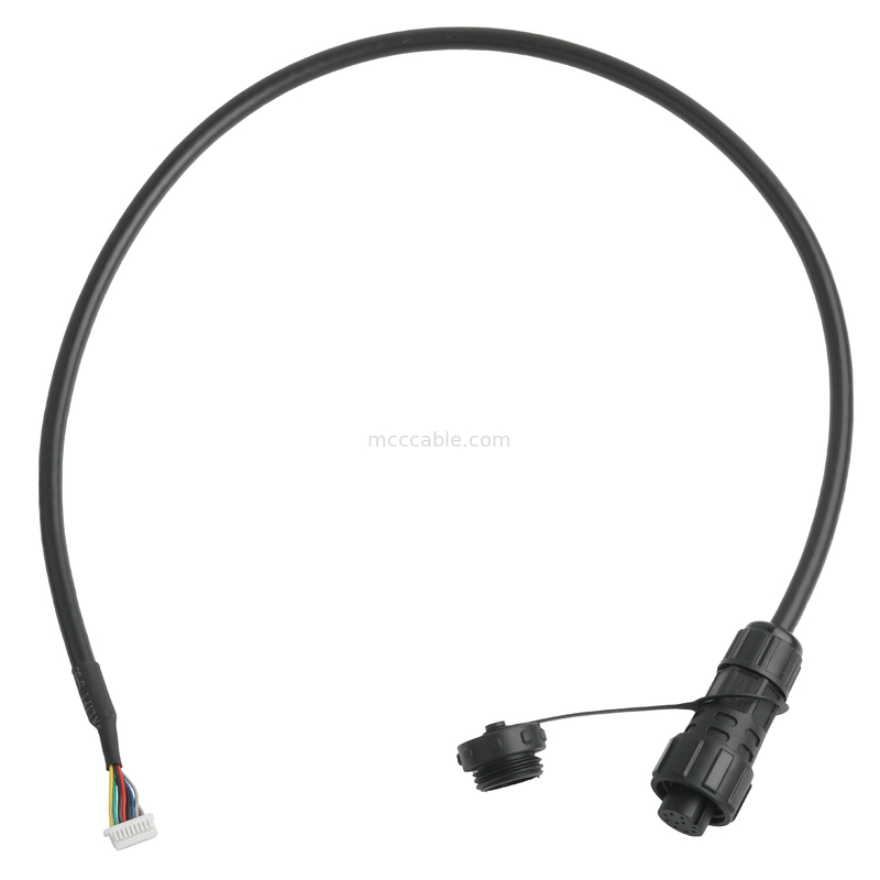 IP67 Αδιάβροχος σύνδεσμος M16 θηλυκό προς SH1.0 9P UL 2464 28AWG*4PR+AEB καλώδιο ROHS