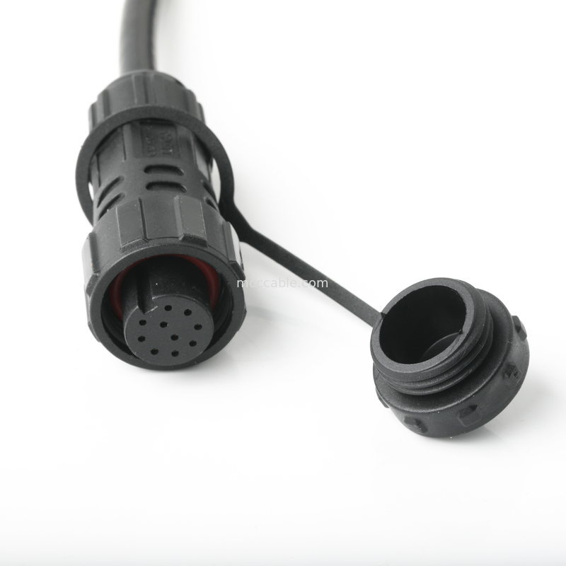 IP67 Αδιάβροχος σύνδεσμος M16 θηλυκό προς SH1.0 9P UL 2464 28AWG*4PR+AEB καλώδιο ROHS