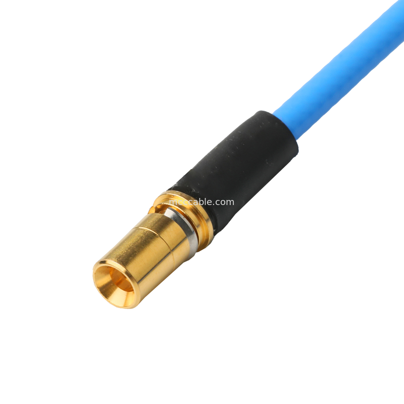 Ραδιοσυχνότητα συνδετήρα Low PIM Coaxial Cable Assemblies Ευέλικτο TFT-5G-402 Διπλή ασπίδα με μπλε σακάκι FEP
