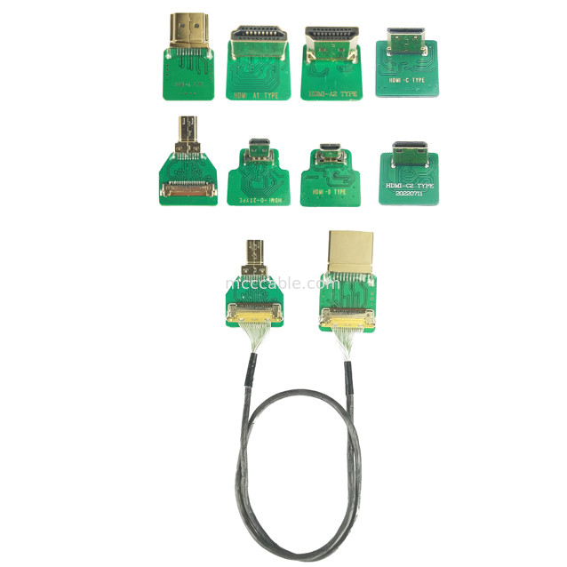Συνδετήρες ®-VS 20525-020E-02 έως 0,4mm Pitch Hd Hdmi Adapter Τύπος mini Hdmi-C Προσαρμοσμένο από πελάτη