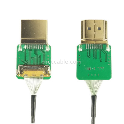 Συνδετήρες 20525-020E-02 για τον τύπο Hdmi Adapter καλωδίου Hdmi Straight Head Hdmi-A pitch 0.4mm