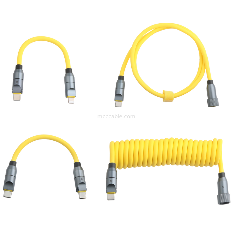 Micro Coaxial USB 4.0 Thunderbolt 4 καλώδιο με 240W φόρτιση και αστραφτερή ταχύτητα μεταφοράς δεδομένων 40Gbps