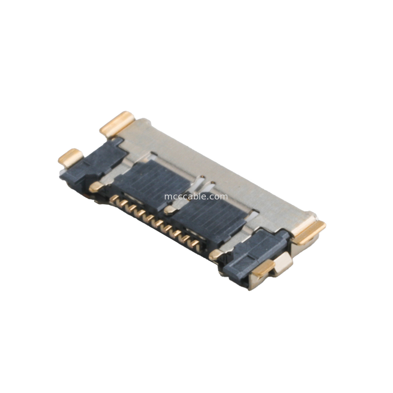 20633 Σειρά 20Gbps/ Lane 20525-210E-02 Micro Coaxial Connector 0,4mm Πίτσα Πλάκα Τελικά καθίσματα