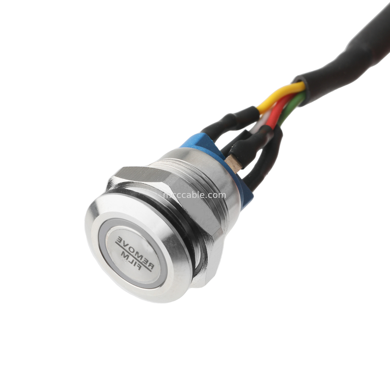 ΠΟΥΣΚΑΛΑΣΗ LED Λευκός M12 IP65/IP67 έως HSG MALE 43025-0400 Στροφή 3,0 mm MX ενεργοποιητής διακόπτη ρεύματος