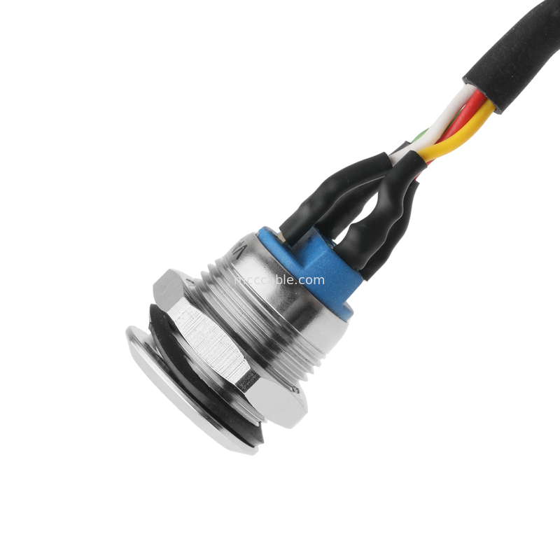 ΠΟΥΣΚΑΛΑΣΗ LED Λευκός M12 IP65/IP67 έως HSG MALE 43025-0400 Στροφή 3,0 mm MX ενεργοποιητής διακόπτη ρεύματος