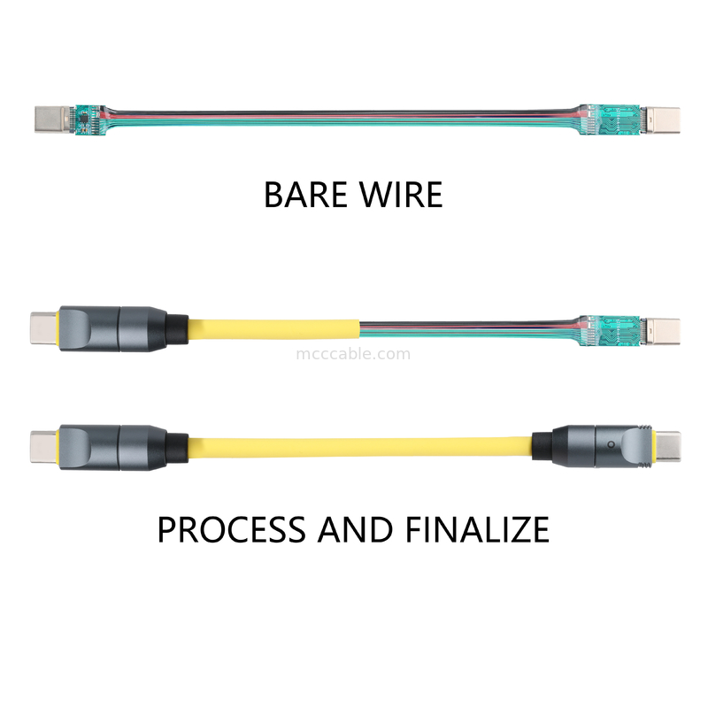 Micro Coaxial USB 4.0 Thunderbolt 4 καλώδιο με 240W φόρτιση και αστραφτερή ταχύτητα μεταφοράς δεδομένων 40Gbps