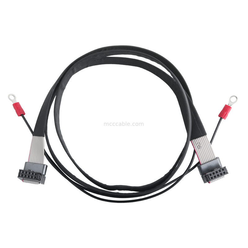 IDC FC-10P και TER M4 διασταύρωση 1,27mm Συνδέτης καλωδίου γης με δακτυλικό καλώδιο UL2651 28AWG καλώδιο OEM / ODM