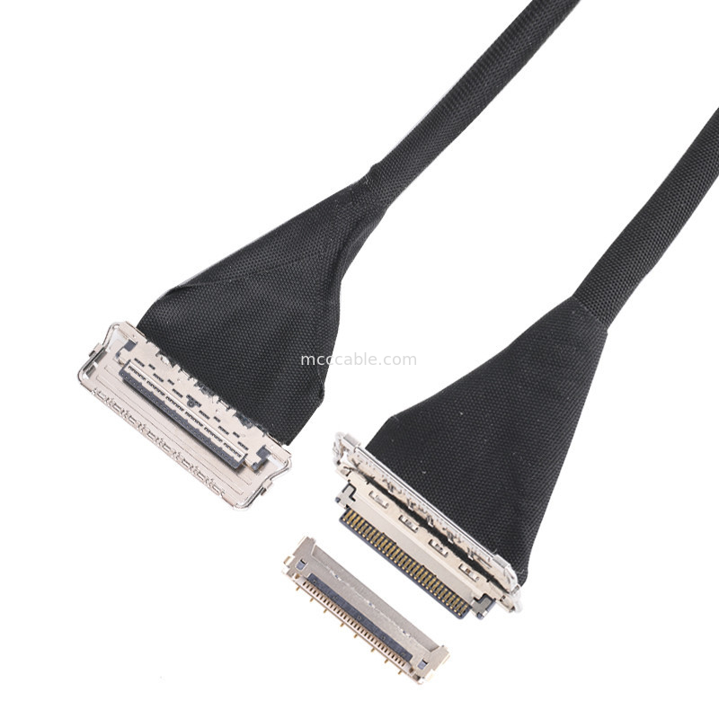 20679 0,4mm Στροφή 20pin 30pin 40pin 50pin Micro Coaxial Connector Οριζόντια κατεύθυνση