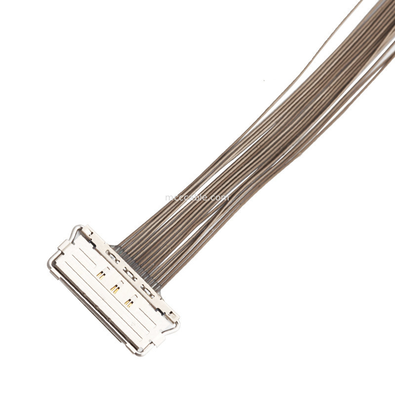 0.4mm πισσών LVDS ΠΛΗΡΟΦΟΡΙΚΌΣ καλωδίων ι- 20679-20p συνδετήρας επίδειξης lvds μικροϋπολογιστών ομοαξονικός