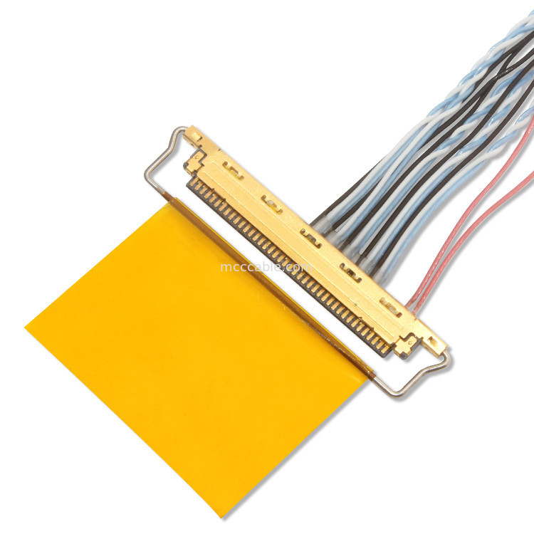 1.25mm 0.5mm Lvds Κοακσιακό Καλώδιο Df13 30ds 1.25 έως 20453-240T-03 0,5mm κλίση