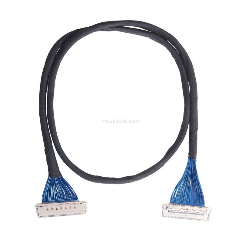 IDC CABLE 20679 20729 Σειρά 20679-050T-01 50P 0.4mm Στροφή Οριζόντια Ζευγάρωση Μινιατούρα Κοαξιακό Καλώδιο προσαρμόστε