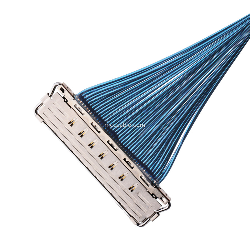 IDC CABLE 20679 20729 Σειρά 20679-050T-01 50P 0.4mm Στροφή Οριζόντια Ζευγάρωση Μινιατούρα Κοαξιακό Καλώδιο προσαρμόστε
