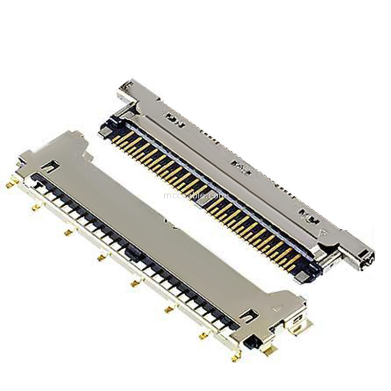 40P καλώδιο χωρίς κάλυψη 20978-040T-01 40pin lvds συνδετήρα 0,25 mm κλίση, οριζόντιος τύπος ζευγαρώματος