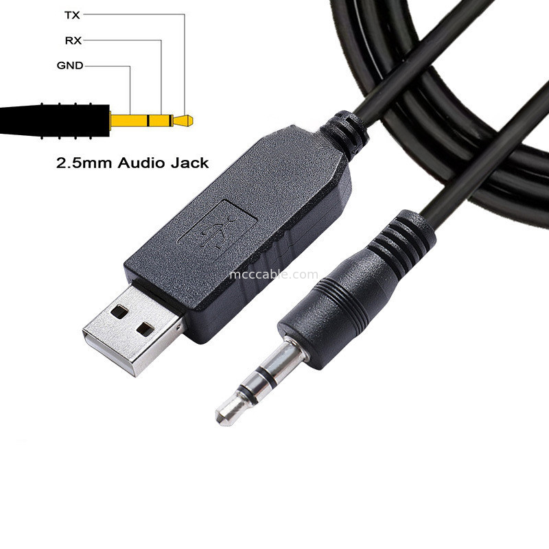 FTDI Chip TTL-232R-3V3-AJ USB προς TTL Serial Cable 3.5mm 2.5mm Audio Jack Προδιαγραφές Προσαρμοσμένο ιμάντα