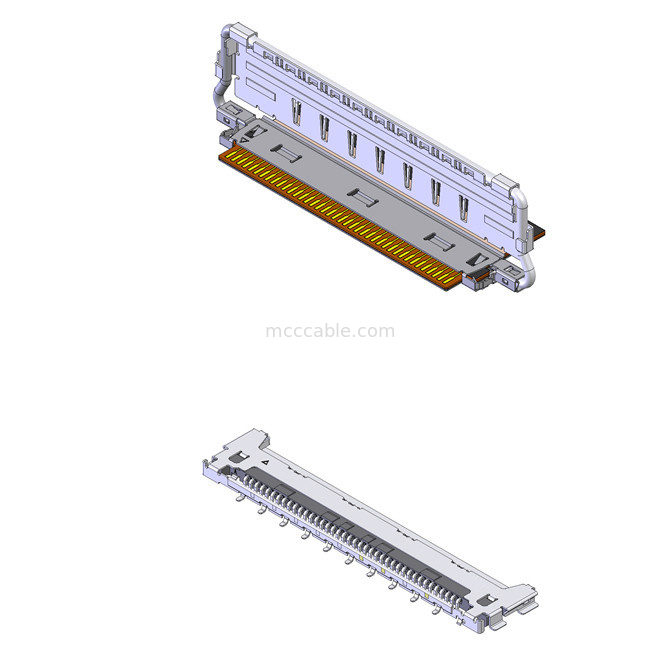 40P Συνδετήρες οχημάτων 20858-040T-01 40Pin Κατεύθυνση ζευγαρώματος οριζόντια
