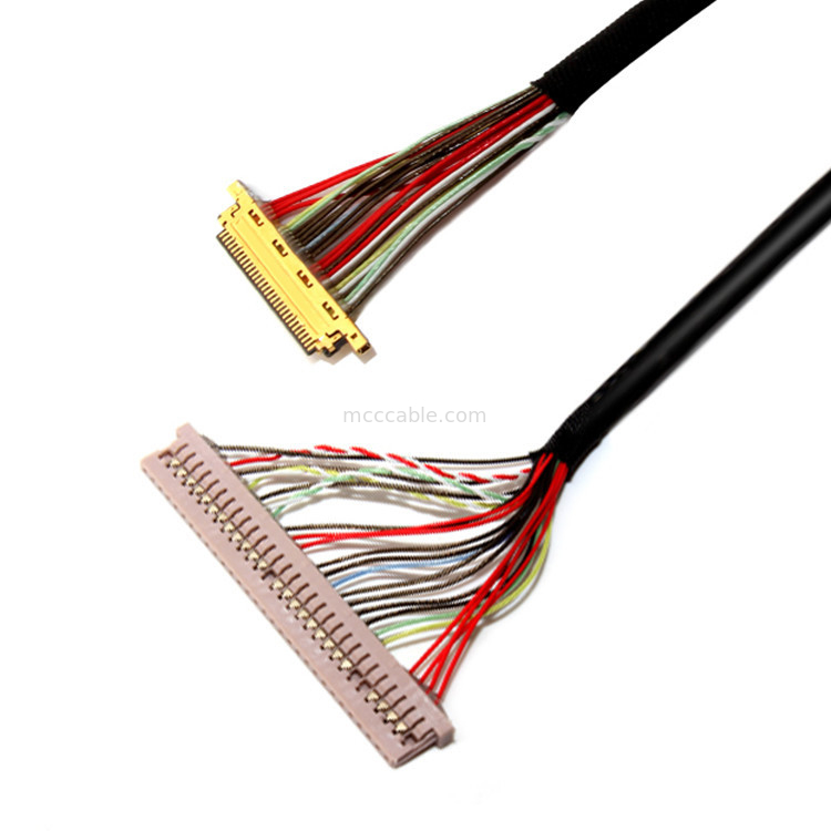 0.4mm / 1.25mm Πέλμα 30PIN έως 30PIN I 20453 Lvds καλώδιο για οθόνη LCD