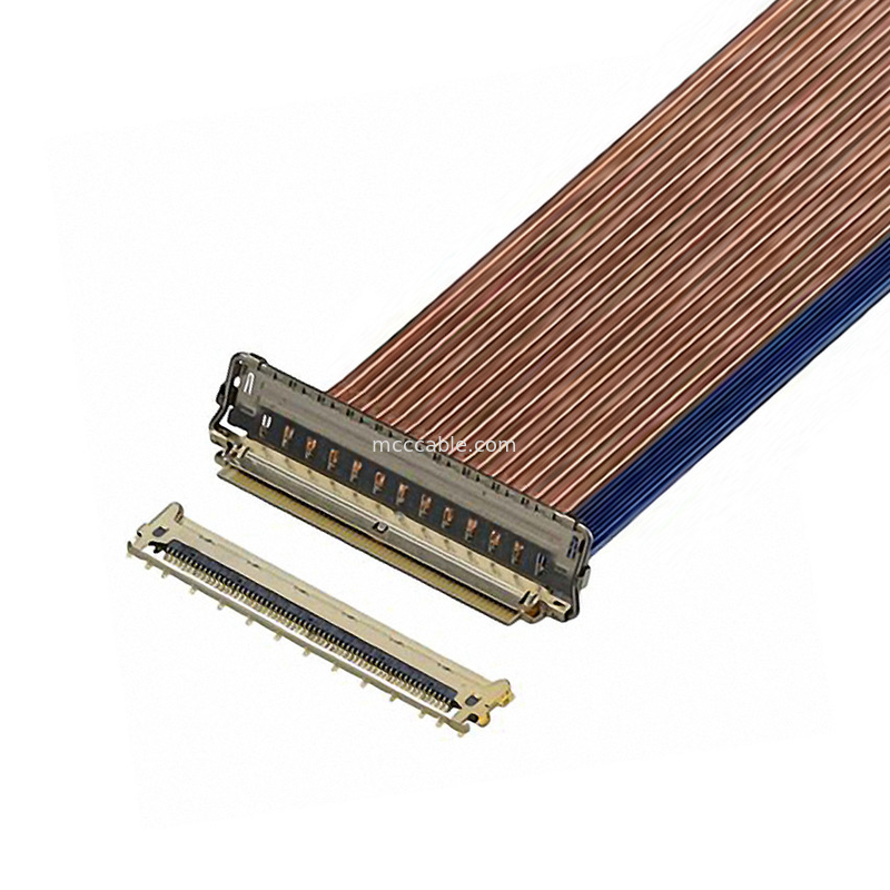 60P EDP Καλώδιο 20790-060E-02 0.4mm Pitch Οριζόντιο σύνδεσμο τύπου μικρο-συσσωματικού