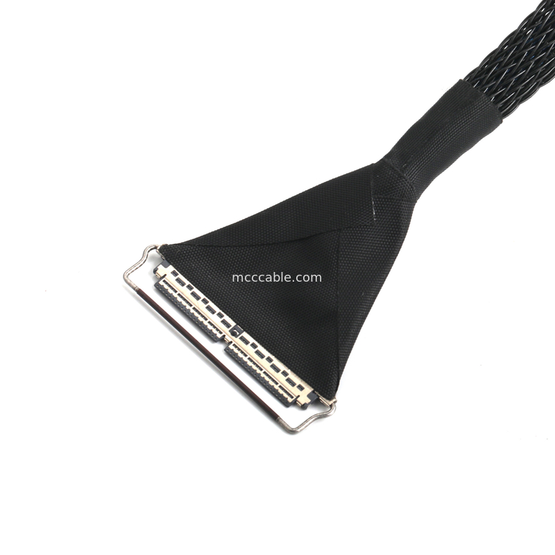 40-αγωγος μικρο-ομοαξονικό καλώδιο, βήμα 0.4mm, διπλά θωρακισμένο για EDP/LVDS