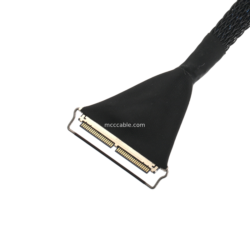 40-αγωγος μικρο-ομοαξονικό καλώδιο, βήμα 0.4mm, διπλά θωρακισμένο για EDP/LVDS