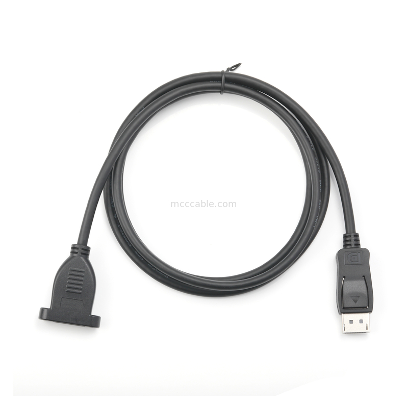 Δικτυακό καλώδιο 20-pin DisplayPort από αρσενικό σε θηλυκό, προστατευμένο 6,0 mm OD, 100Ω αντίσταση