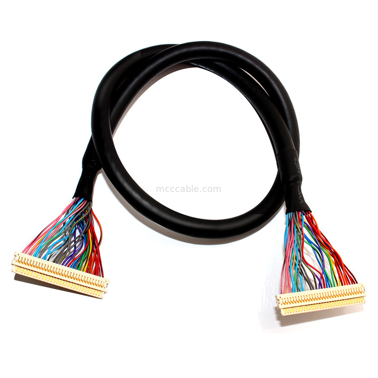 Συνέλευση καλωδίων ΩΡΩΝ 30PIN LVDS επέκτασης, η df19-δεκαετία του '30 στο ιδιαίτερο καλώδιο Lvds καλωδίων της df19-δεκαετίας του '30