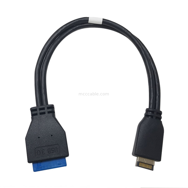 Συνήθεια 9,5» Usb 3,2 καρφίτσα GEN 20 σε Usb 3,2 θηλυκό αρσενικό μέτωπο επιγραφών GEN - λουρί καλωδίων επιγραφών επιτροπής