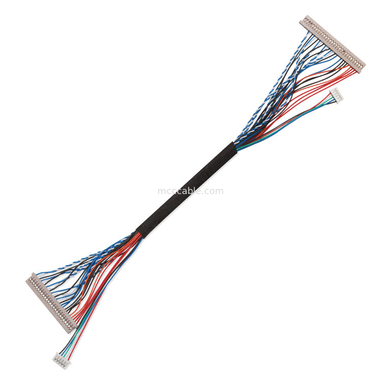 250V 20 καλώδιο  Df14 Lvds καρφιτσών σε Df14 για το συνδετήρα επίδειξης lap-top lvds
