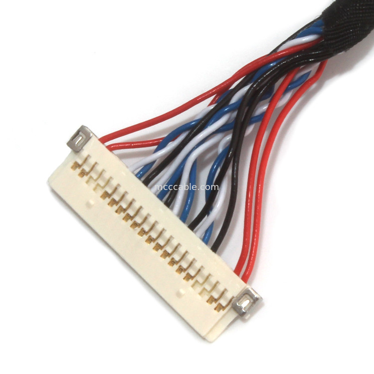 Πίσσα 1.25mm συνέλευση  DF13-40DS-1.25C καλωδίων Lvds Df στην 19g-δεκαετία του '20