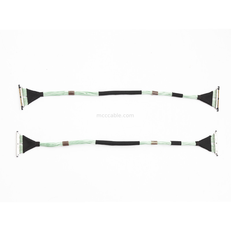 30 Pin Micro Coaxial Lvds EDP καλώδιο  0.3mm Στροφή DF56-30P-0.3SD