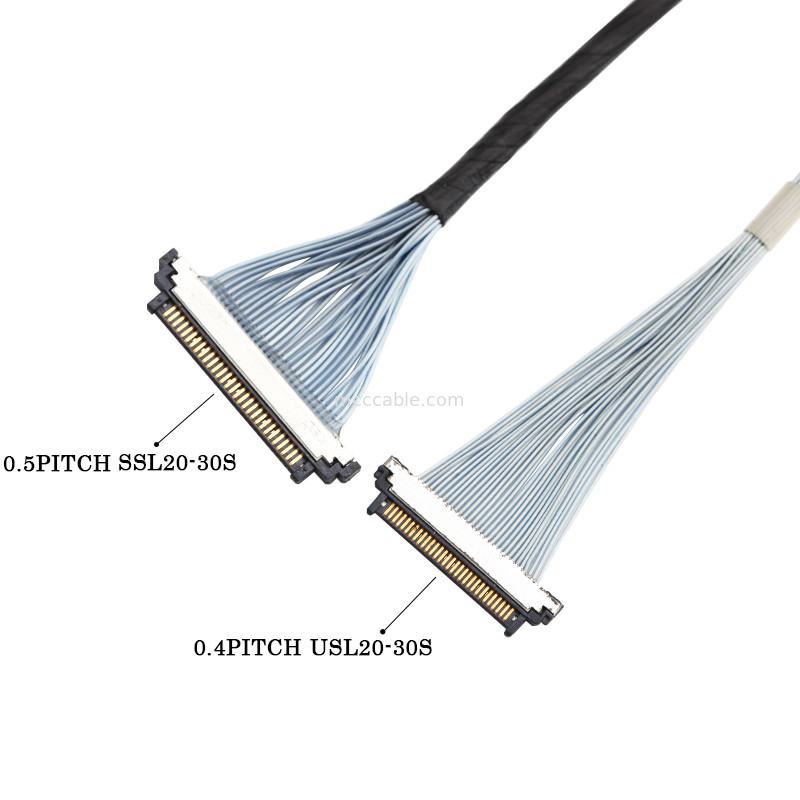 20453-230T-03 έως Kel SSL20-30S Μικροεξαγωγικό καλώδιο 30P Lvds Edp