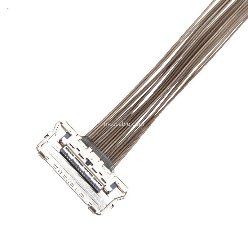 0.4mm πισσών LVDS ΠΛΗΡΟΦΟΡΙΚΌΣ καλωδίων ι- 20679-20p συνδετήρας επίδειξης lvds μικροϋπολογιστών ομοαξονικός
