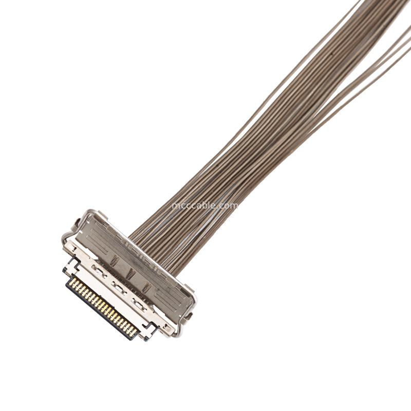 0.4mm πισσών LVDS ΠΛΗΡΟΦΟΡΙΚΌΣ καλωδίων ι- 20679-20p συνδετήρας επίδειξης lvds μικροϋπολογιστών ομοαξονικός