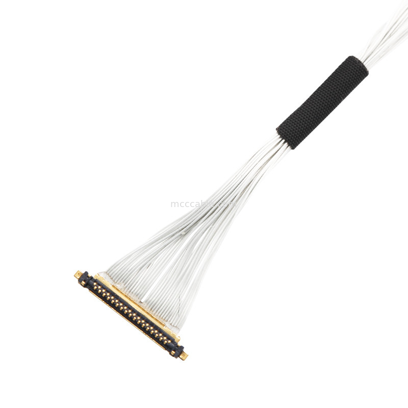 Συγκρότημα καλωδίων UAV Lvds Edp Συγκρότημα καλωδίων 0.25mm Pitch 20531-034T-02 To Jst Auhr-05v-H 34 Pin Micro ομοαξονικό καλώδιο