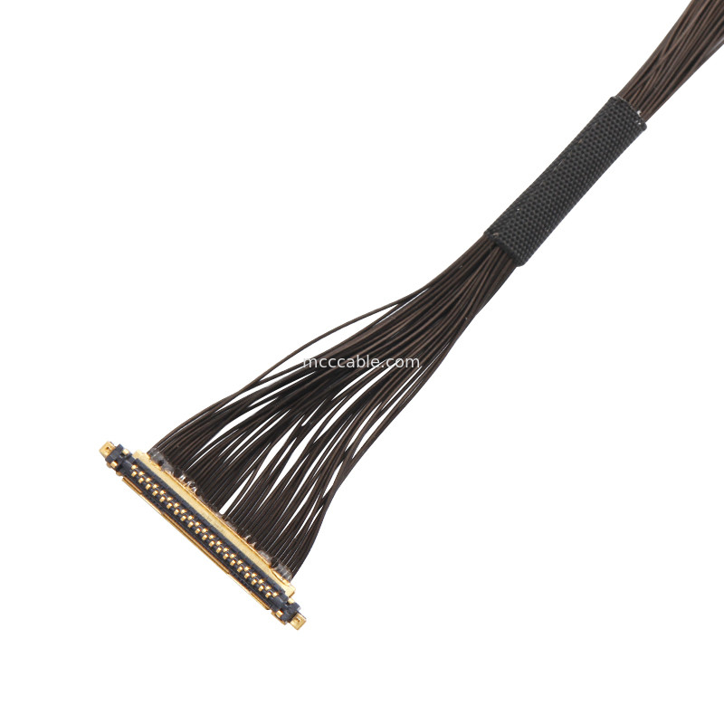 Συγκρότημα καλωδίων UAV Lvds Edp Συγκρότημα καλωδίων 0.25mm Pitch 20531-034T-02 To Jst Auhr-05v-H 34 Pin Micro ομοαξονικό καλώδιο