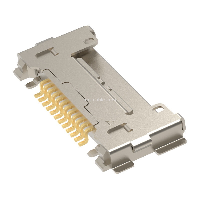12Pin 20633-212T-01S Πλάγκ για μικροεπαγωγικό καλώδιο συναρμολόγηση 0,4 mm κλίση Οριζόντιος τύπος ζευγαρώματος