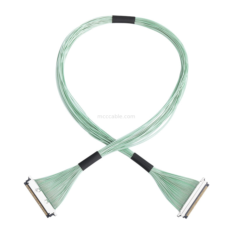 15pin Micro Coaxial Cable Assembly20345-015T-32R 0,4mm κλίση Οριζόντιος σύνδεσμος τύπου μικρο-κωαξιακού
